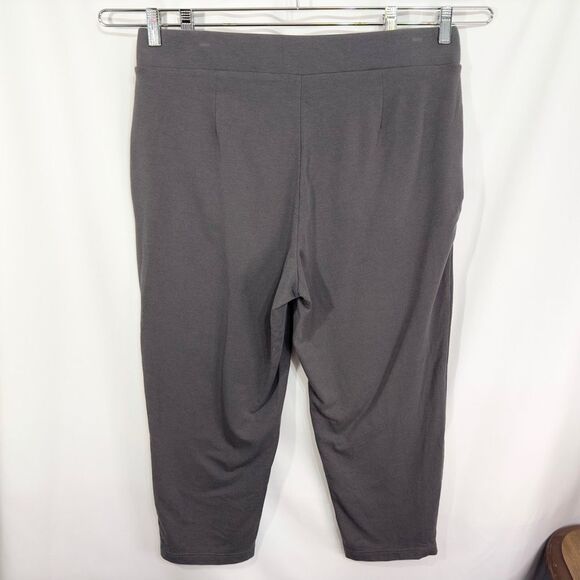 J. Jill Plus Size 1X Pants Gray Slim Leg Cropped Knit Pull-On Leggings 507 - Picture 2 of 10